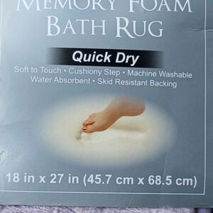 Luxurious Quick-Dry Memory Foam Bath Mat